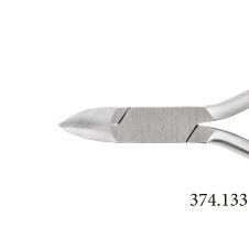 XanitaliaPro Nagelhautschneider Konkave Schneide 15mm Abgerundete Spitze Länge 12cm