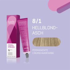 Londa Professional Extra Rich Crème Permanente Cremehaarfarbe 8/1 Hellblond-asch 60ml