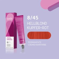 Londa Professional Extra Rich Crème Permanente Cremehaarfarbe 8/45 Hellblond kupfer-rot 60ml