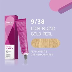 Londa Professional Extra Rich Crème Permanente Cremehaarfarbe 9/38 Lichtblond gold-perl 60ml