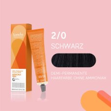 Londa Professional Demi-permanente Intensivtönung ohne Ammoniak 2/0 Schwarz 60ml