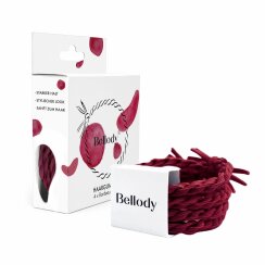 Bellody Original Haargummis (4 Stück - Bordeaux Red)