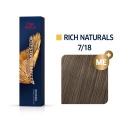 Wella Professionals Koleston Perfect Me+ Rich Naturals 7/18 mittelblond asch-perl 60ml