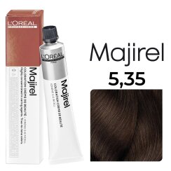 LOréal Professionnel Majirel Haarfarbe 5,35 Hellbraun Gold Mahagoni 50ml