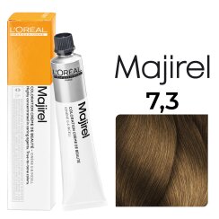 LOréal Professionnel Majirel Haarfarbe 7,3 Mittelblond Gold - Goldgrundton 50ml