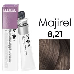 LOréal Professionnel Majirel Haarfarbe 8,21 Hellblond Irisé Asch  50ml