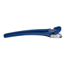 Haarclips Plastik/Aluminium blau 95mm 10 Stück